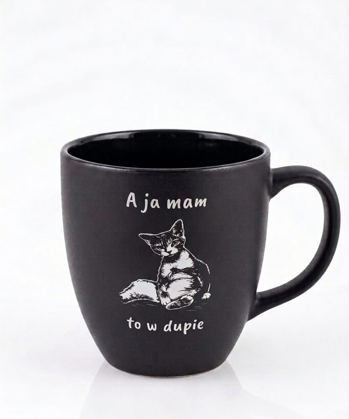 Kubek LALU - "A ja mam to w du**e" (440 ml)