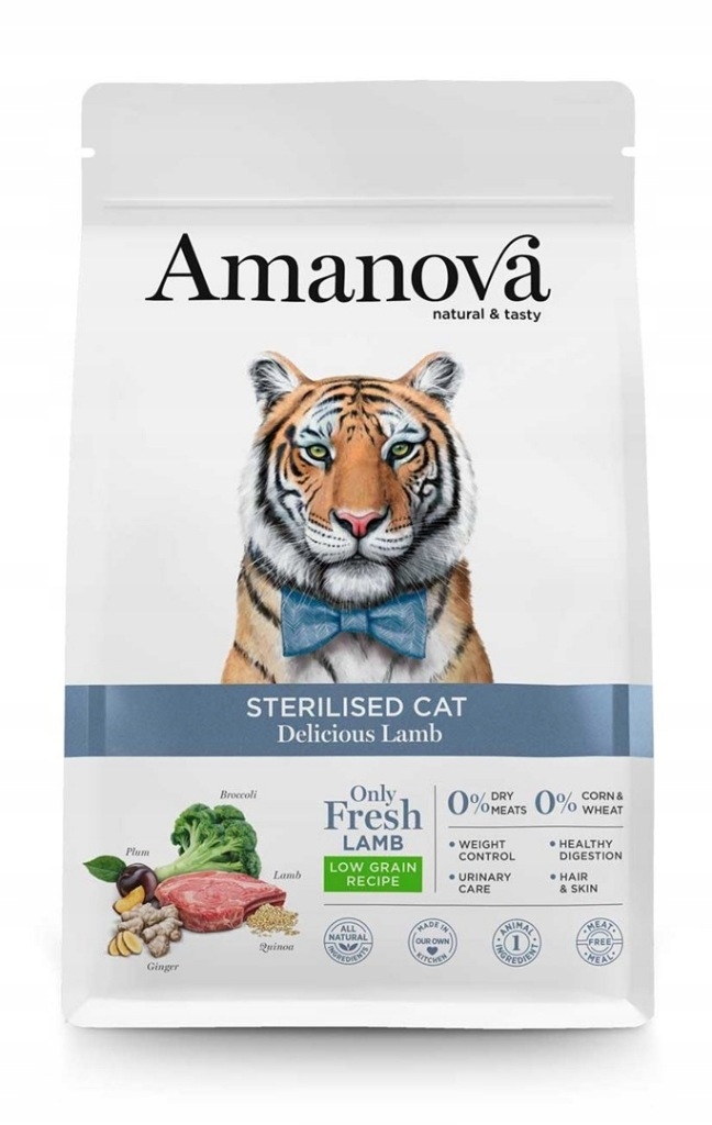 Karma sucha dla kotów po sterylizacji z jagnięciną - 1,5 kg