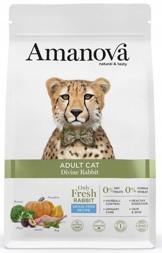 Karma sucha dla dorosłych kotów z królikiem - 1,5 kg